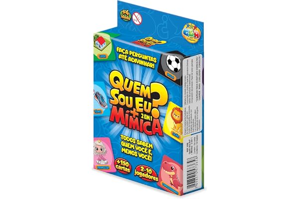 Jogo Quem Sou Eu? + Mímica GGB Plast