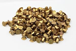 WICKS AIRCRAFT 5/32" Countersunk Solid Aluminum Rivets, 1/4" Long, 1/8 Lb. Pack of 180. Soft Aluminum, 100 Deg. Countersink, Aviation Rivets