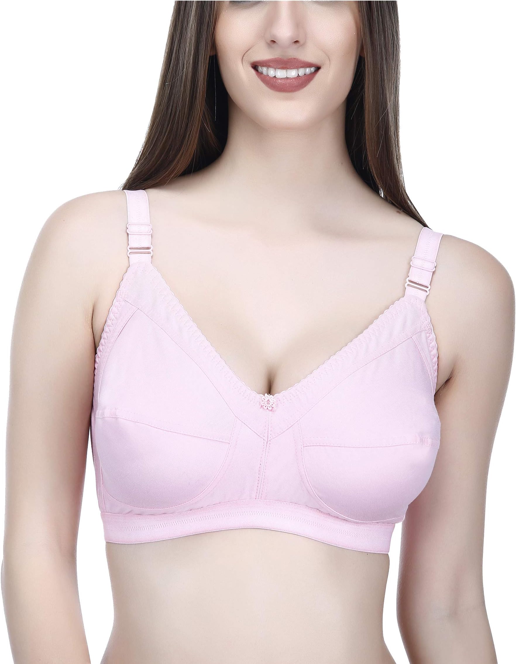 ElinaWomen's Hosiery Non-Padded Wire Free Regular Bra