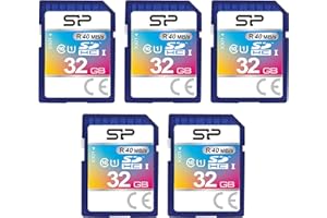 32GB 5-Pack SDHC Class 10 UHS-1 Flash Memory Card by Silicon Power