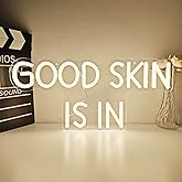 Good Skin Is In Neon Sign Beauty Neon Light for Wall Decor Skin Light Up Sign Dimmable Led Beauty Room Decor for Business, Salon Room