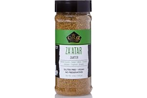 ÇEREZ PAZARI Cerez Pazari Zaatar Mediterranean Seasoning, Premium Grade Zahtar, Natural & Freshly Packed Zatar, Non-GMO, Gluten-Free, No Preservatives, 4.9 oz.
