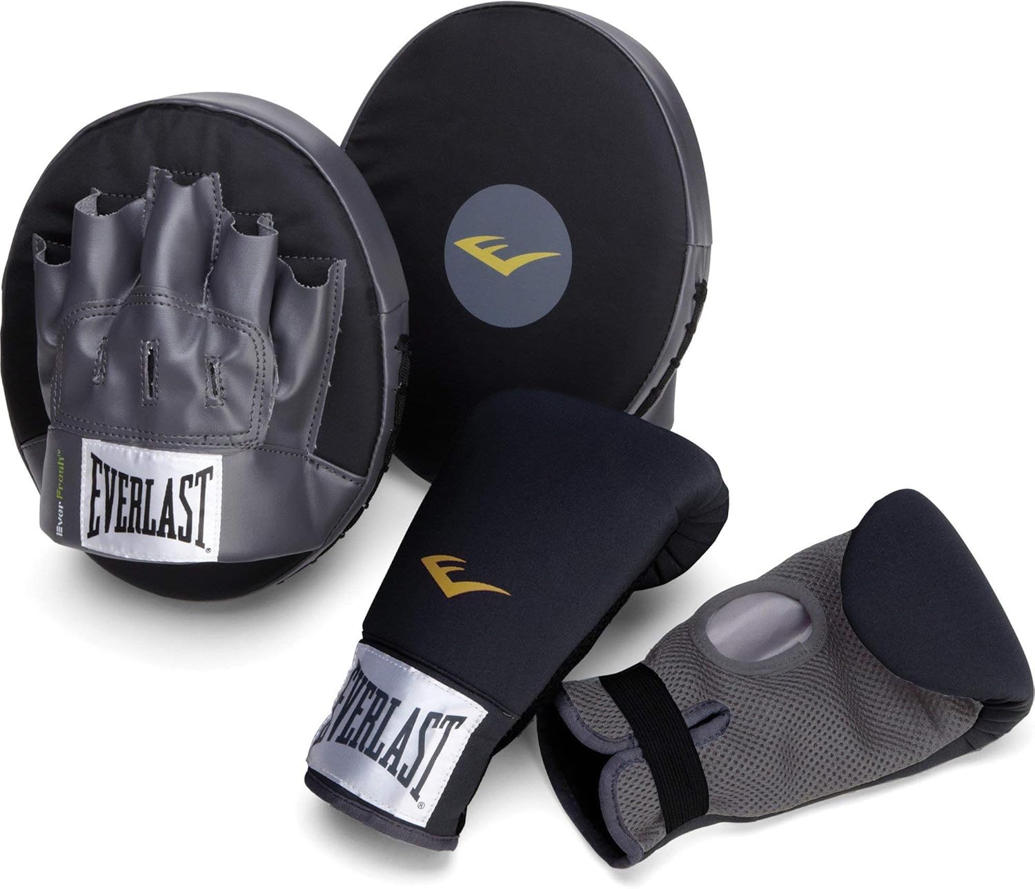 Everlast Boxing Fitness Kit, Black/Grey : Boxing And Martial Arts Protective Gear : Clothing