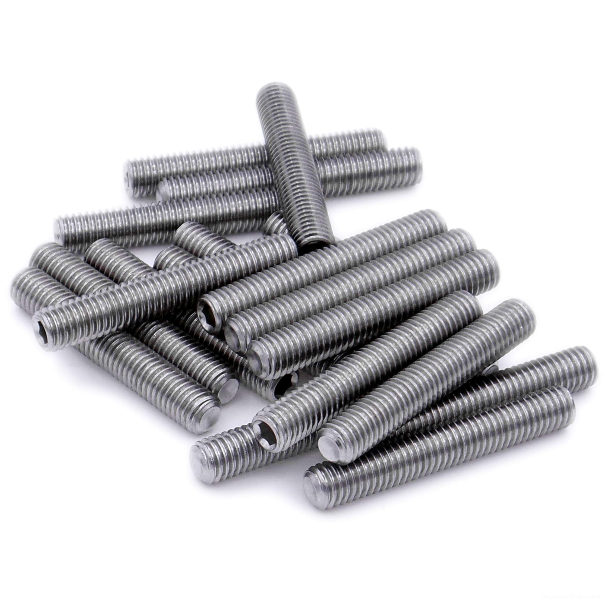 M3 (3mm x 6mm) Hex Socket Grub Screw (Cup Point) - Stainless Steel (A2) (Pack of 20)