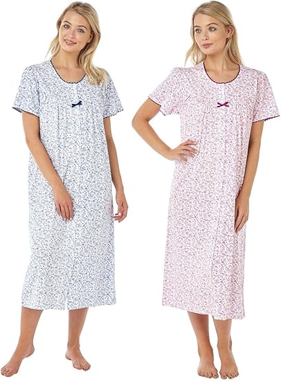 button through nightdress