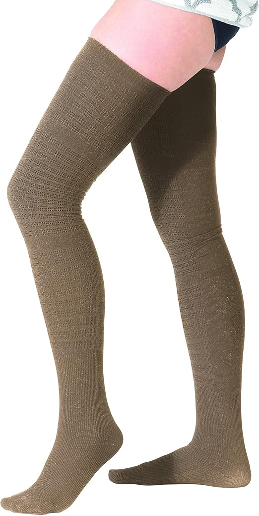 Leg and Arm Thermal Winter Warmers One Size Stretchable (Natural