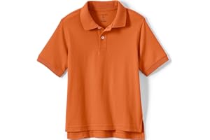 Lands' End Kids School Uniform Polo – 100% Cotton Comfort That Lasts All Year, Easy-Care, Short Sleeve