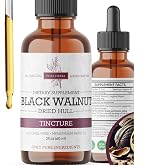Black Walnut Hull Tincture &ndash; Natural Detox &amp; Digestive Cleanse &ndash; Organic Black Walnut Extract Drops &ndash; Alcohol-Free, Sugar-Free, Vegan Herbal Supplement for Gut &amp; Immune Support