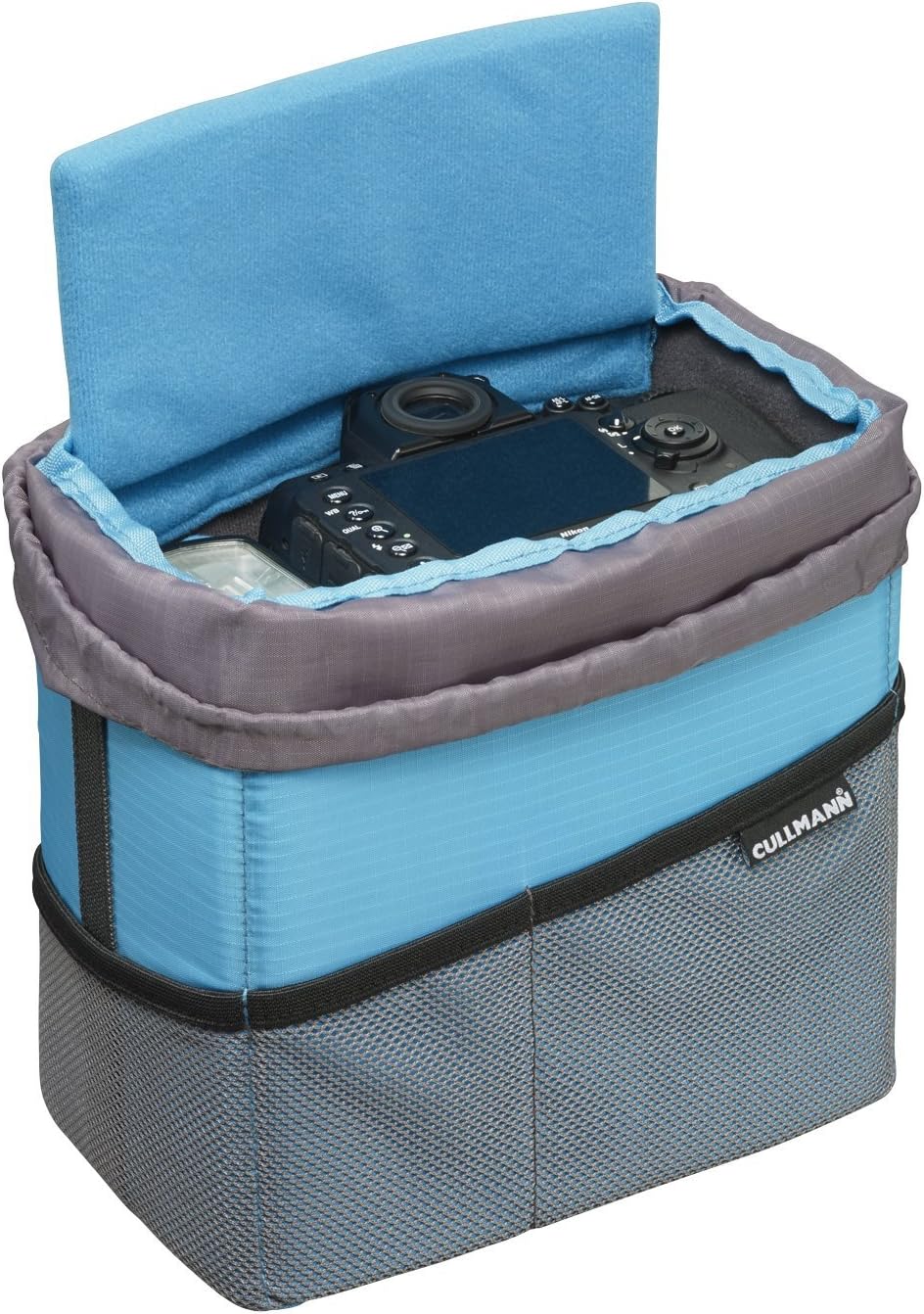 Cullmann 98610 AMERA CONTAINER Medium cyan/grey protection bag bag for schock protection of a medium-sized CSC and DSLR equipment - Image 3