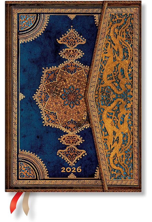 Calendario Anual 2022 Para Imprimir Paperblanks Agendas De 12 Meses 2022 Sierra, Vertical, Midi (130 × 180 Mm), DE7708-4: Hardcover, Vertical Layout, 100 Gsm, Wrap Closure : Paperblanks Marks Agenda