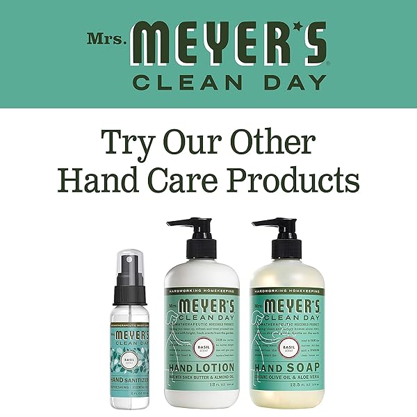 MRS. MEYER’S CLEAN DAY HAND SOAP REFILL, BASIL SCENT, 33 FL OZ BOTTLE