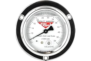 250-2AXL-FF (Replaces: 250-54-FF) Tandem-Axle Liquid-Filled Exterior Analog Axle Load Scale - for Single Height Control Valve