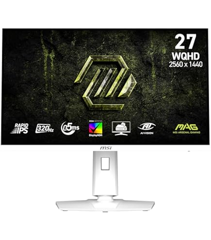 MSI MAG274QRFW 27-inch 2560 x 1440 (QHD) Computer Monitor, 180Hz