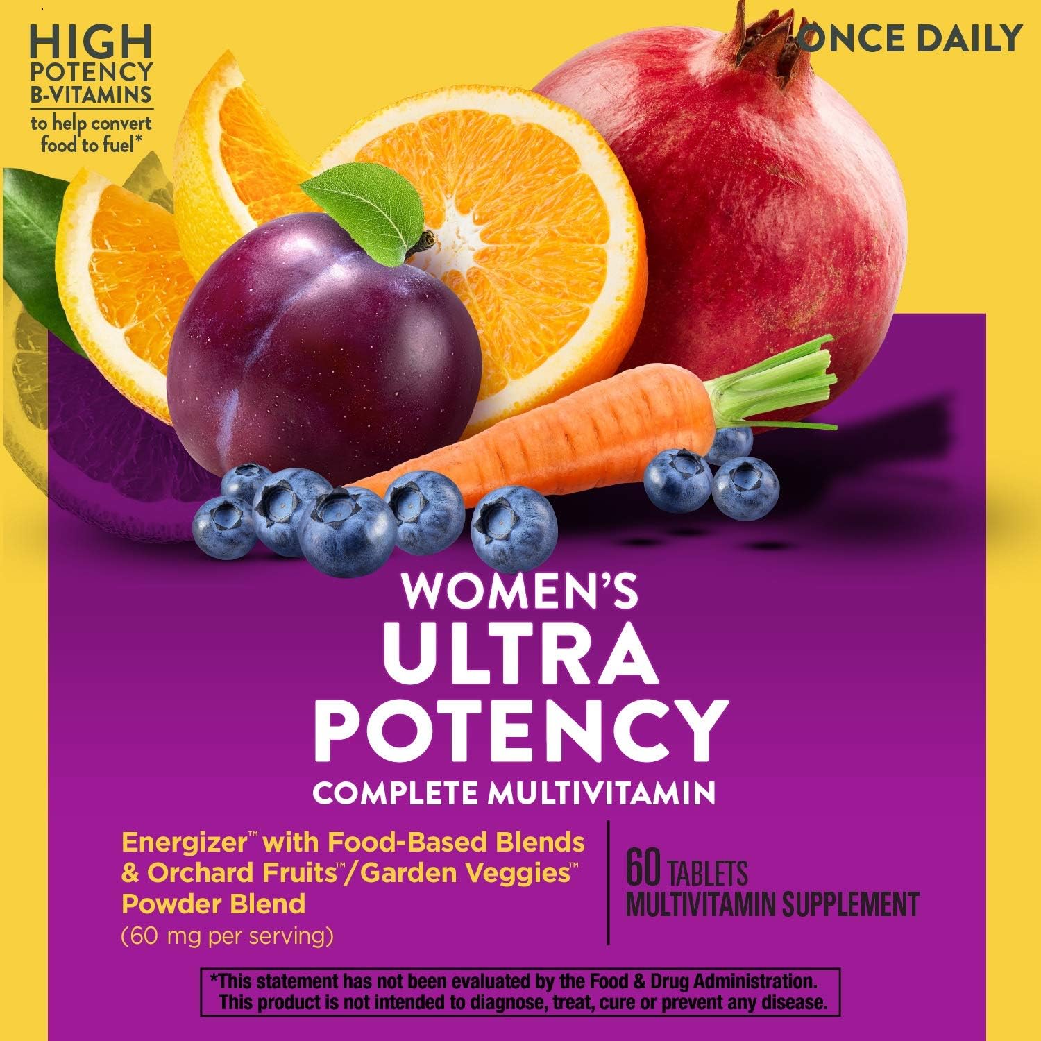Nature’s Way Alive! Women’s Ultra Potency Complete Multivitamin, High Potency B-Vitamins, 60 Tablets: Health & Personal Care
