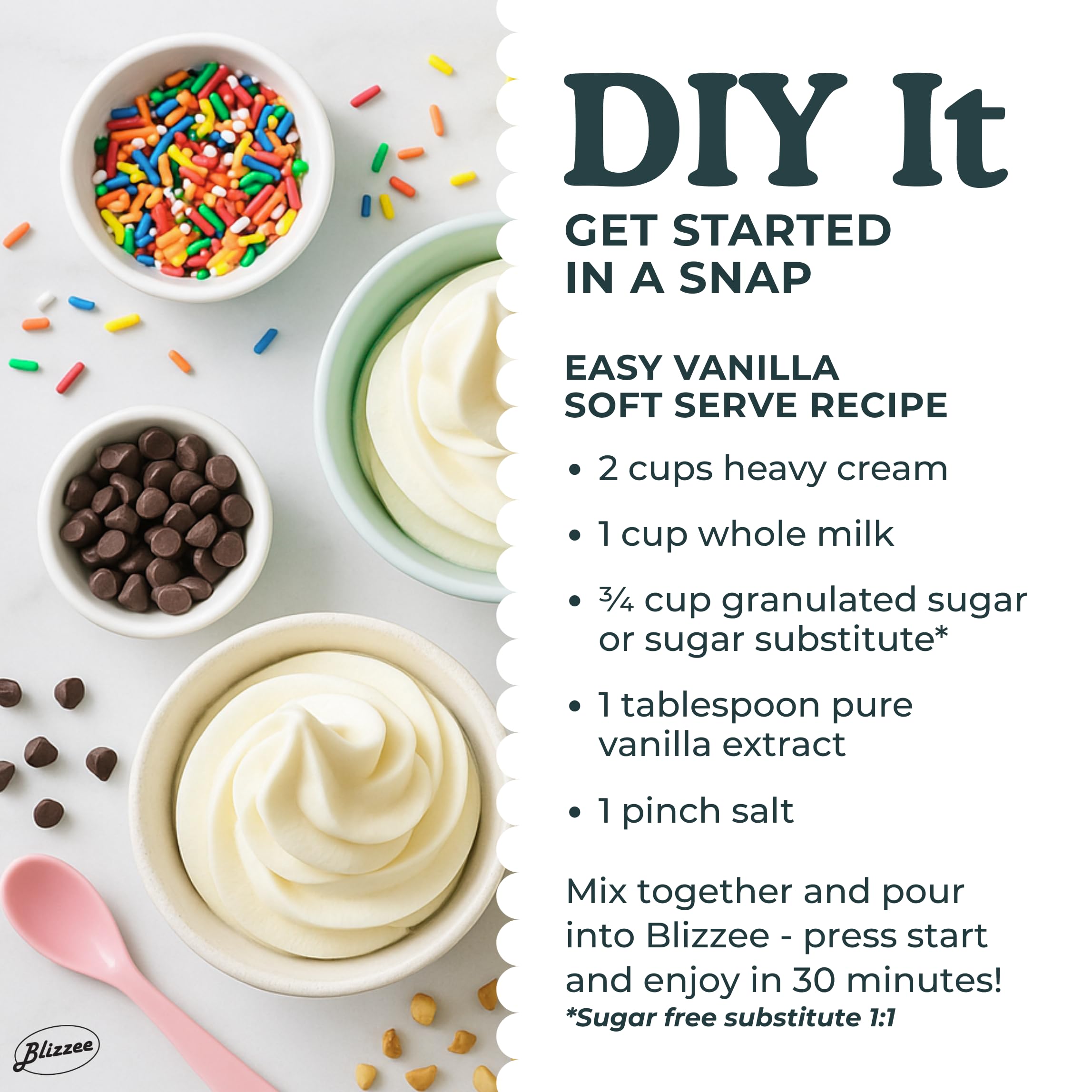 BLIZZEE Máquina de helado de servicio suave 1.25Qt | Máquina automática para hacer helados sin precongelación | Compresor incorporado | Pantalla digital LED | Perfecto para helado suave, yogur helado, opciones sin lácteos y más