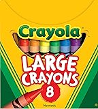 Crayola Large Crayons - Assorted (8 Count), Giant