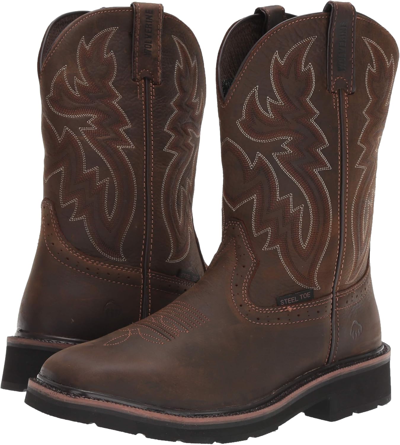 Wolverine Men's Rancher 10" Square Toe Steel Toe Work Boot: Shoes
