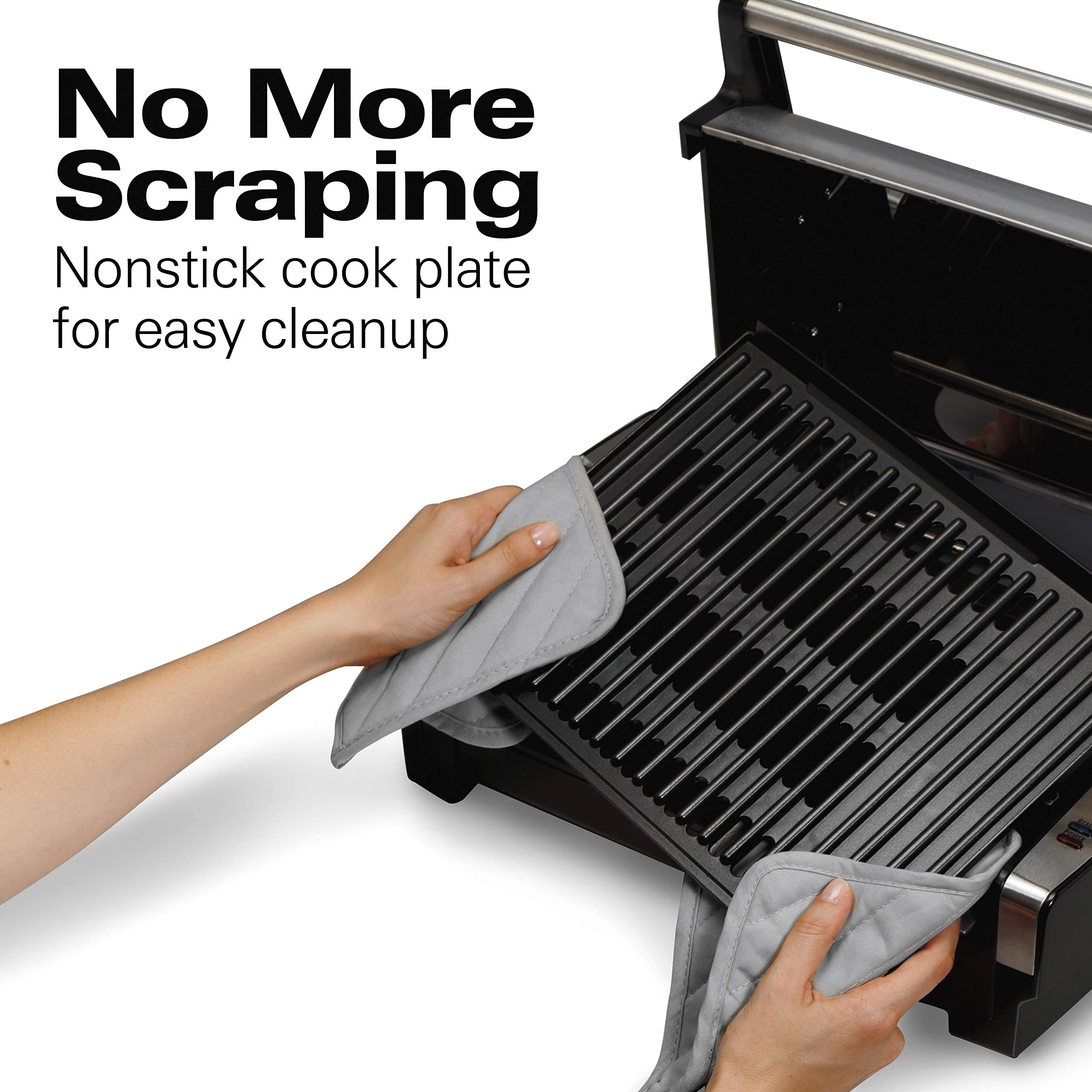 Hamilton Beach Electric Indoor Searing Grill with Viewing Window and