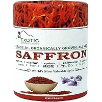 SAFFRON, All Red Super Negin Grade A+ Premium Quality Spice for Paella, Risotto, Persian Tea, Persian Rice and Golden…