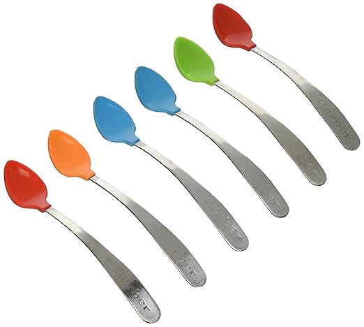 Gerber Graduates Bpa Free 6 Pack Soft Bite Infant Spoon, Colors May Vary