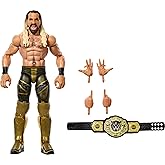 Mattel WWE Elite Action Figure &amp; Accessories, 6-inch Collectible Seth Rollins with 25 Articulation Points, Life-Like Look &amp; Swappable Hands