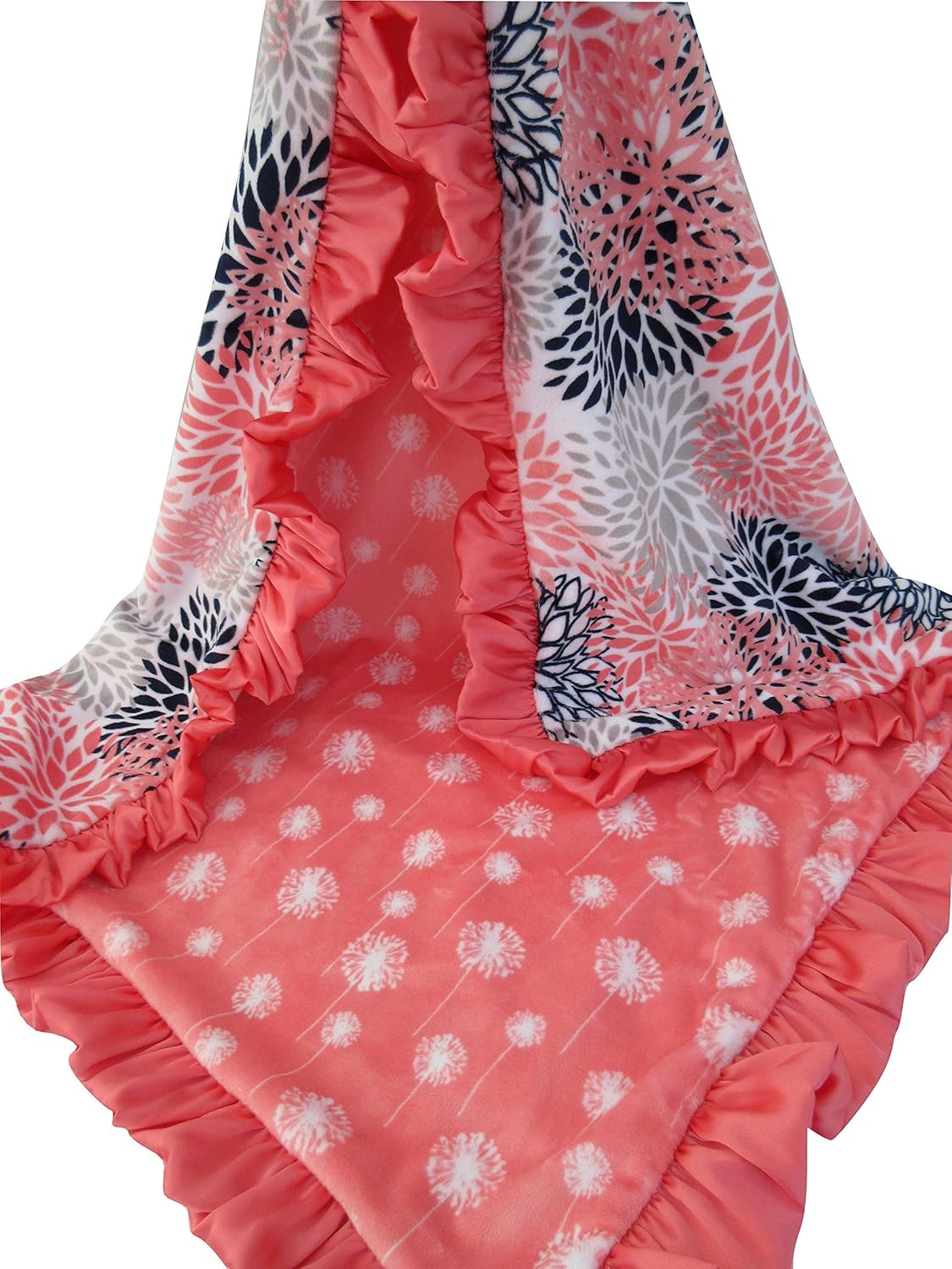 coral baby blanket