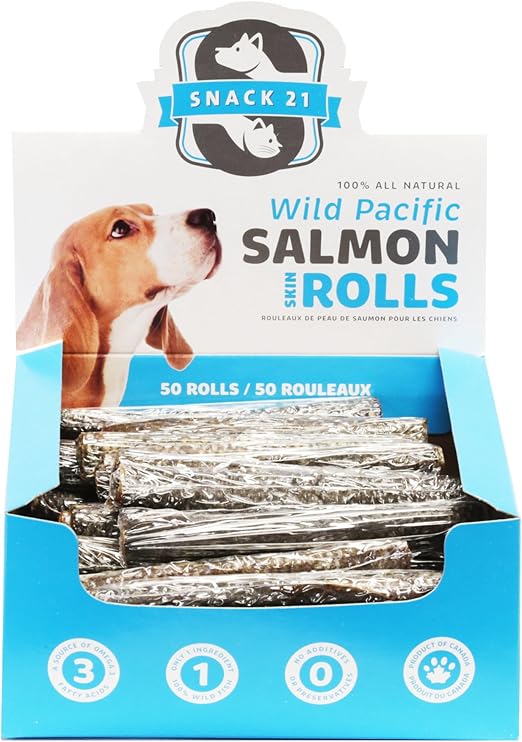 dehydrated salmon skin for dogs