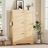 Nicetree Shoe Storage Cabinet, Slim Shoe Cabinet, Hidden Shoe Rack Cabinet, Shoe Storage Cabinet for Entryway, Hallway, Foryer, Natural Oak