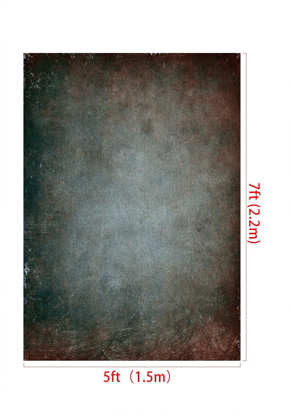 Kate 5×7ft(1.5×2.2m) Portrait Photography Backdrop Abstract Grunge Dark ...