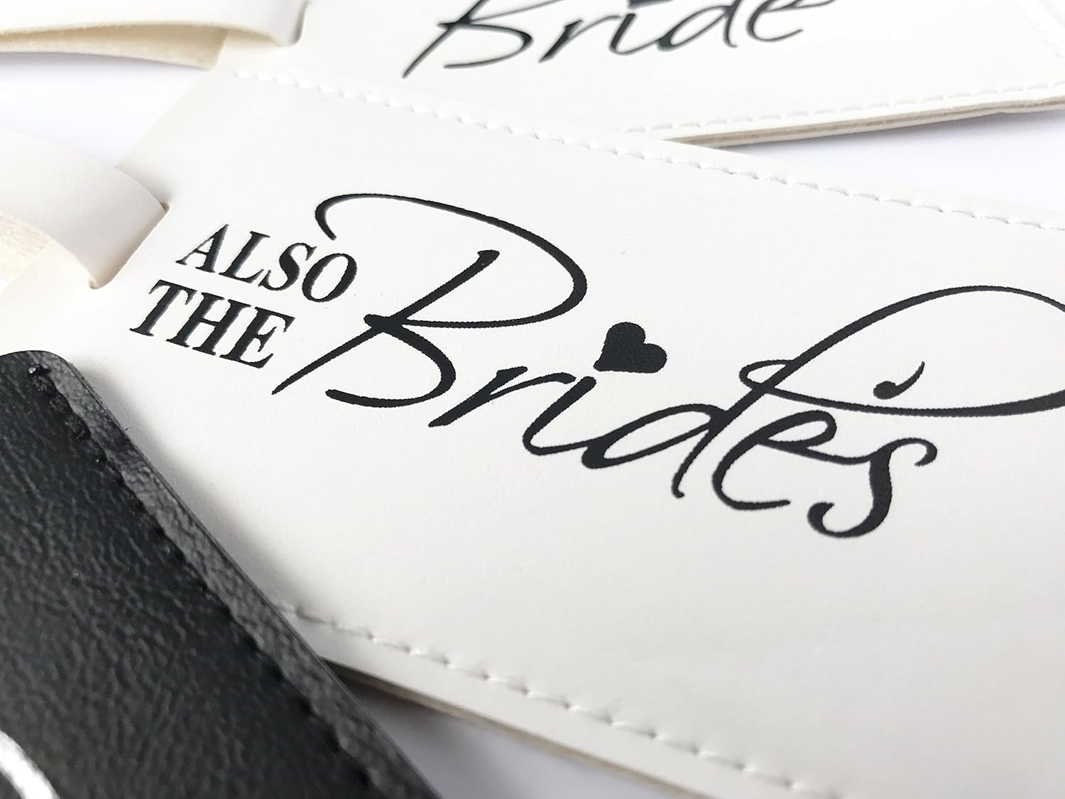 The Bride, Also The Brides & The Groom Wedding Honeymoon Luggage Tags Set of 3: Office Products