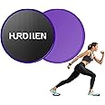Hurdilen Core Sliders, Exercise Gliding Discs Dual Sided Use on Carpet and Hardwood Floors, Lightweight and Perfect Fitness Apparatus for Training Abdominal Core Strength
