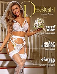 RSLOVE Women Lace Lingerie Set with Garter Belts