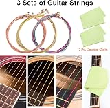 TTCR-II 84 PCS Guitar Accessories Kit with 6 Tuning Pegs 3L3R Strings Picks view 3