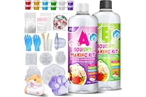Liquid Silicone for Taba Squishy Kit - 36oz 1:1 AB Ratio Mixed Super Soft Silicone Rubber for Squishy Maker, Perfect DIY Stre