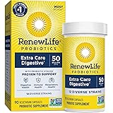 Renew Life Adult Probiotics 50 Billion CFU Guaranteed, Probiotic Supplement, 12 Strains, Shelf Stable, Gluten Dairy & Soy Fre