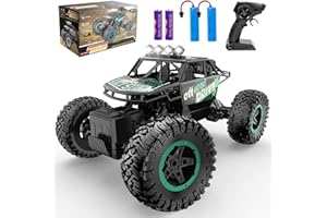 Glorale Remote Control Car RC Truck 1:14 Scale All Terrain Off-Road Monster Truck 4WD Electric Vehicle with 2.4 GHz Remote Control,2 Batteries for 90 Minutes Running Time