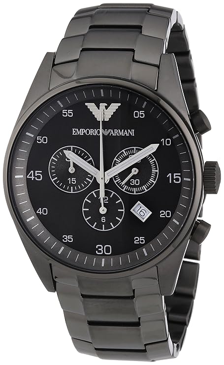 Emporio Armani Herren-Armbanduhr XL Chronograph Quarz Edelstahl AR5964