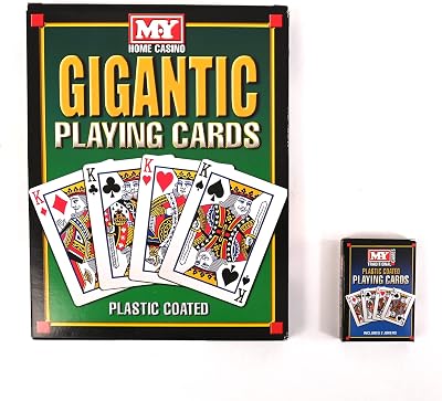 M.Y Giant A4 Deck of Playing Cards Waterproof Outdoor Garden Games