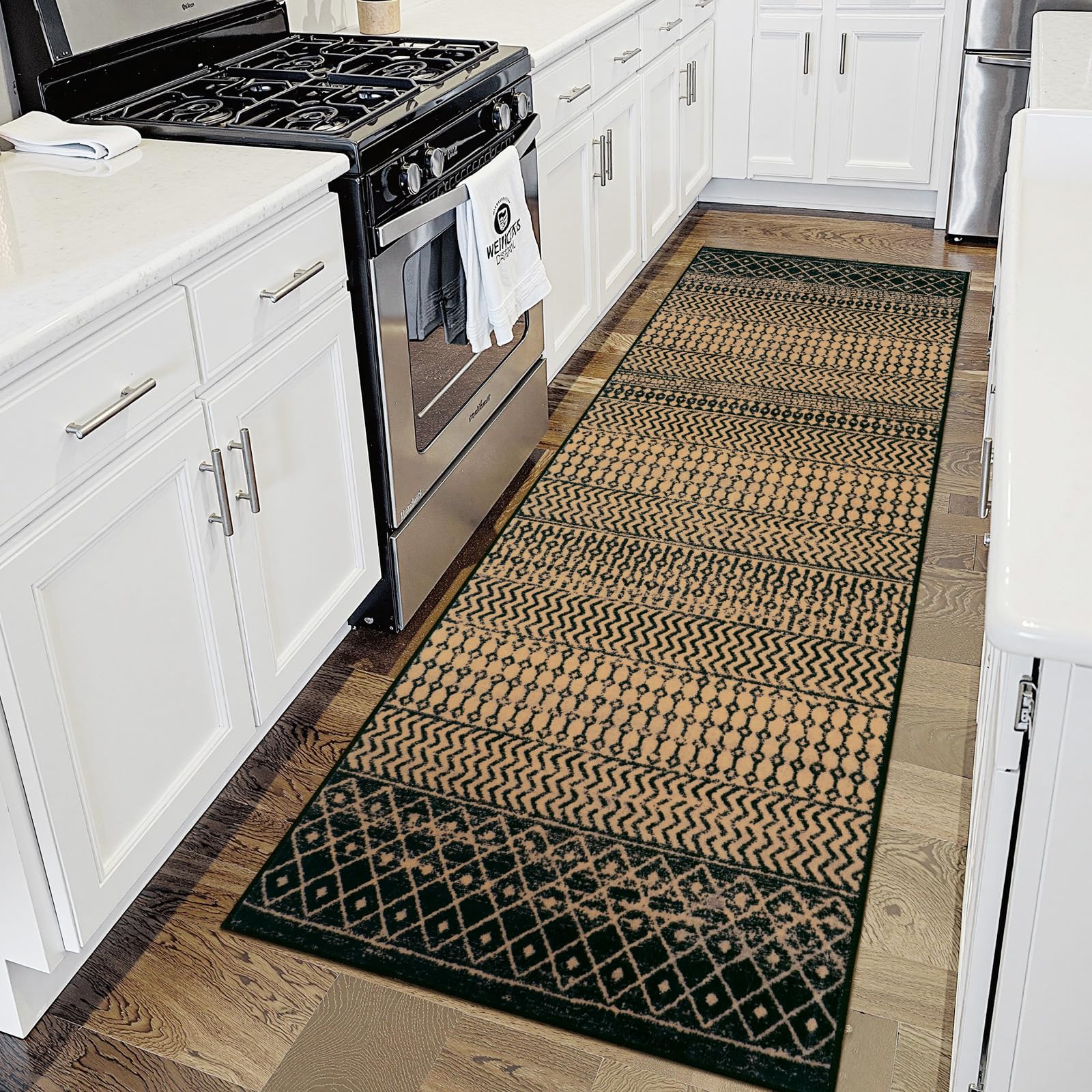 Photo 1 of Nailttos Moroccan Kitchen Runner Rug, 2x6 Ultra Soft Rugs Runners for Hallways Non Slip, Washable Bathroom Runner Rugs Vintage Rug for Kitchen Entryway Laundry Bedroom