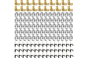 FGBNM 3/4" PEX Fittings Set, 25 Pack PEX Fittings 50 Pack Half Clamps J-Hook with Nails 100 Pack PEX Clamps Set, for PEX, Copper, CPVC Tubing Connections