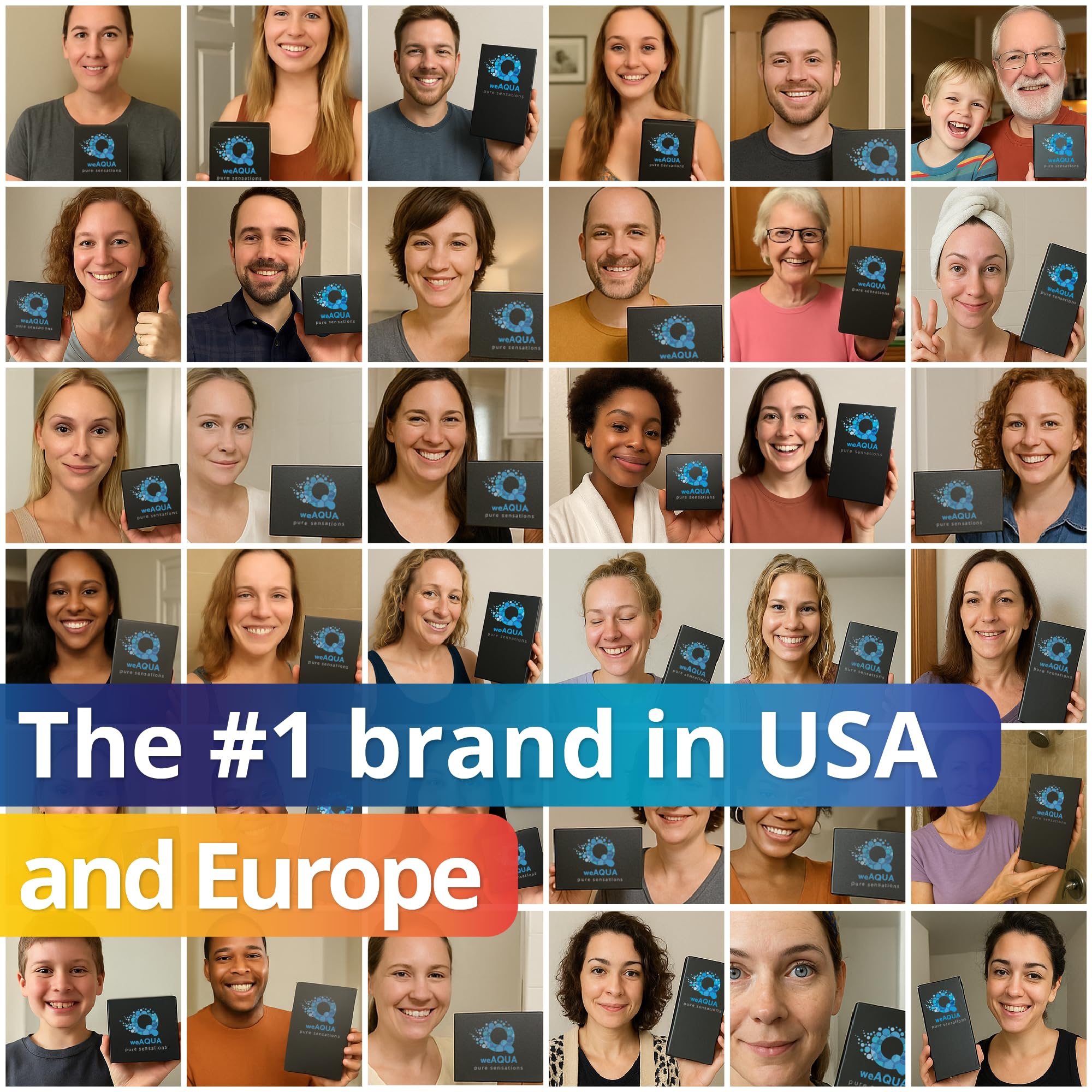 WeAQUA Heavy Duty Shower Filter Family 2 PACK – 99% Removal for Hard Water, Chlorine, Fluoride, Heavy Metals, Micro-life, Organics and More