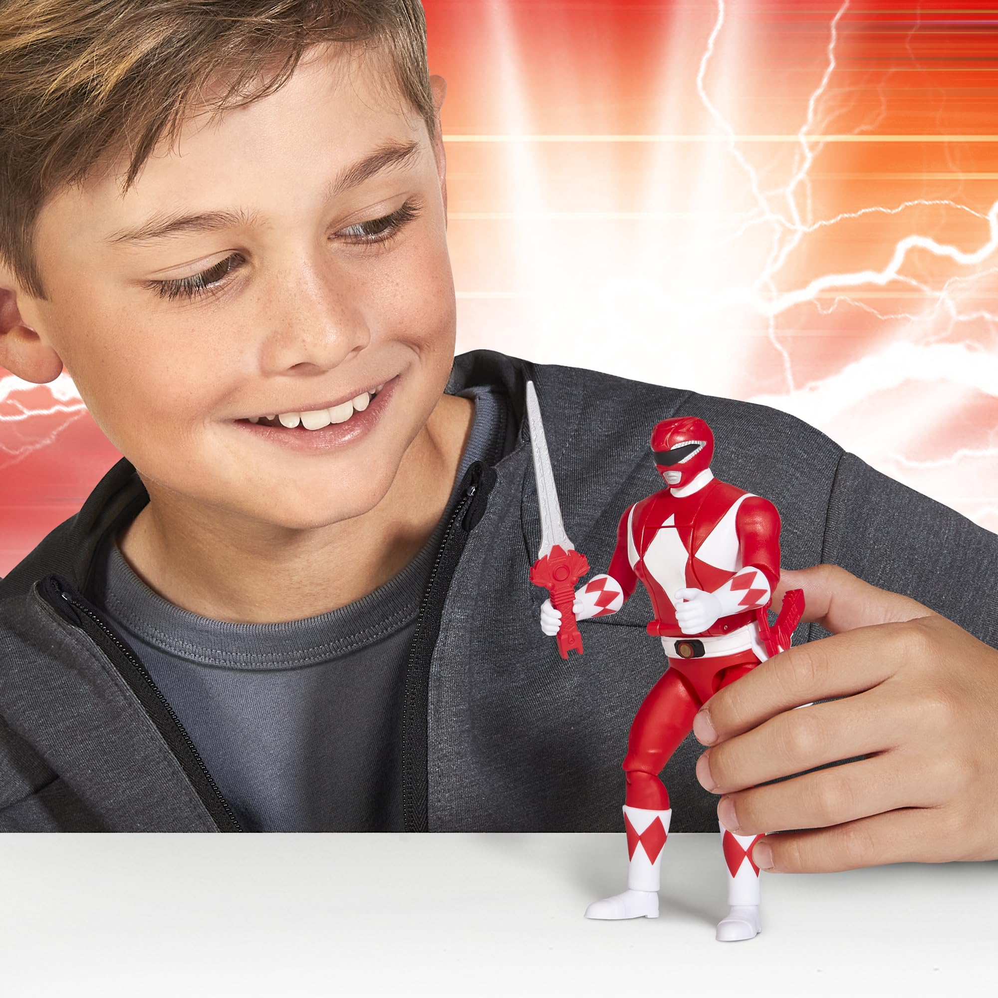 Power Rangers Mighty Morphin Re-Ignition - Auto-Morphin Red Ranger Action Figure by Playmates Toys