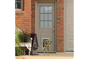 Ideal Pet Products Designer Series Plastic Pet Door with Telescoping Frame, Medium, 7" x 11.25" Flap Size