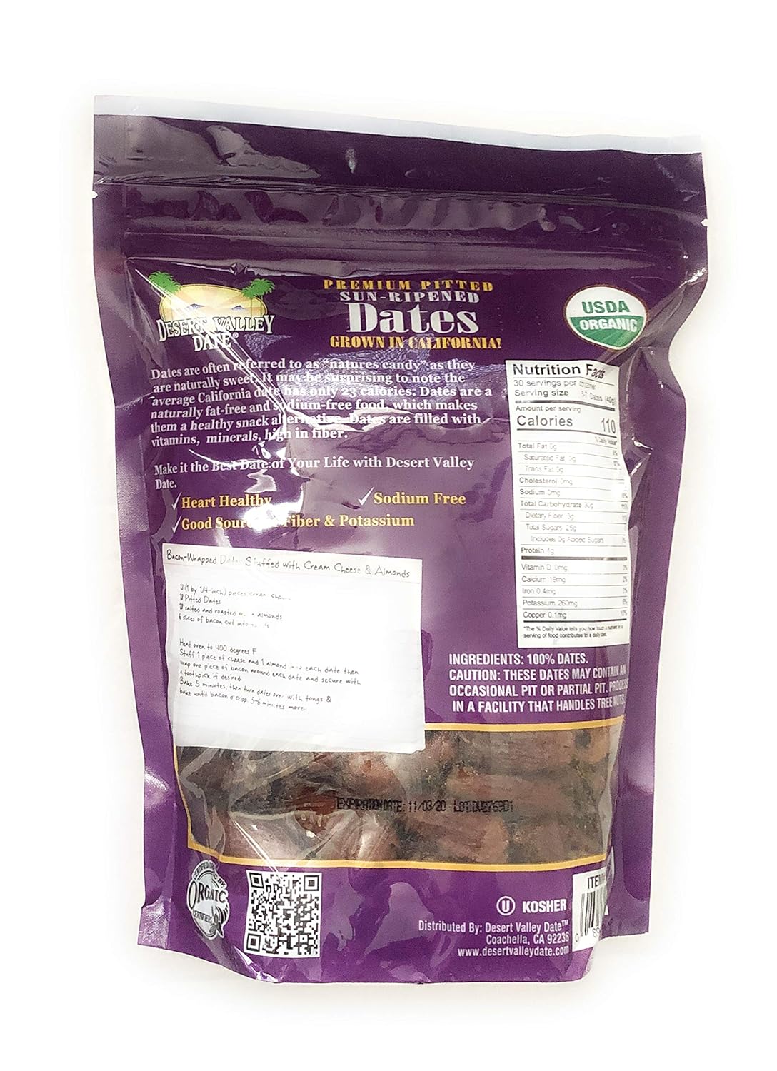 desert valley outdoors on Organic Deglet Noor Pitted Dates Grown In California Ou Kosher By Desert Valley Date Amazon Com Grocery Gourmet Food