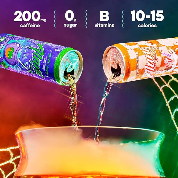 ALANI NU VARIETY PACK – WITCH’S BREW & PUMPKIN CREAM SUGAR FREE, LOW CALORIE ENERGY DRINKS, 200MG CAFFEINE, ANTIOXIDANTS, BIOTIN B VITAMINS, ZERO SUGAR, 15 CALORIES OR LESS, 12 FL OZ CANS (12 PACK)