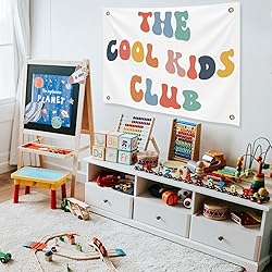 Yinkin The Cool Kids Club Wall Banner Playroom