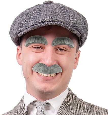 Amazon Com Skeleteen Eyebrow And Mustache Set Old Man Bushy