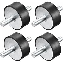 Uxcell 4pcs M10x28mm Rubber Vibration Isolators - 50mmx40mm Shock Absorber Mounts
