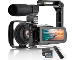 Video Camera Camcorder 2.7K Ultra HD 36MP Vlogging Camera for YouTube IR Night Vision LCD Touch Screen 16X Digital Zoom 3.0" 