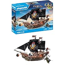 Playmobil Pirates: Large Pirate Ship - 137 Pieces - Ages 4